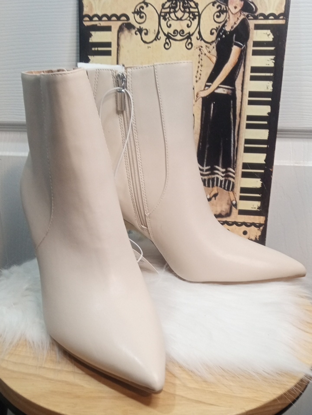 A NEW DAY CREME CHAR BOOTIES